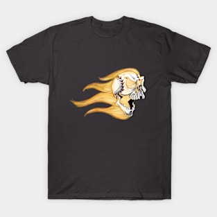 Flamin' Baseball Skull T-Shirt